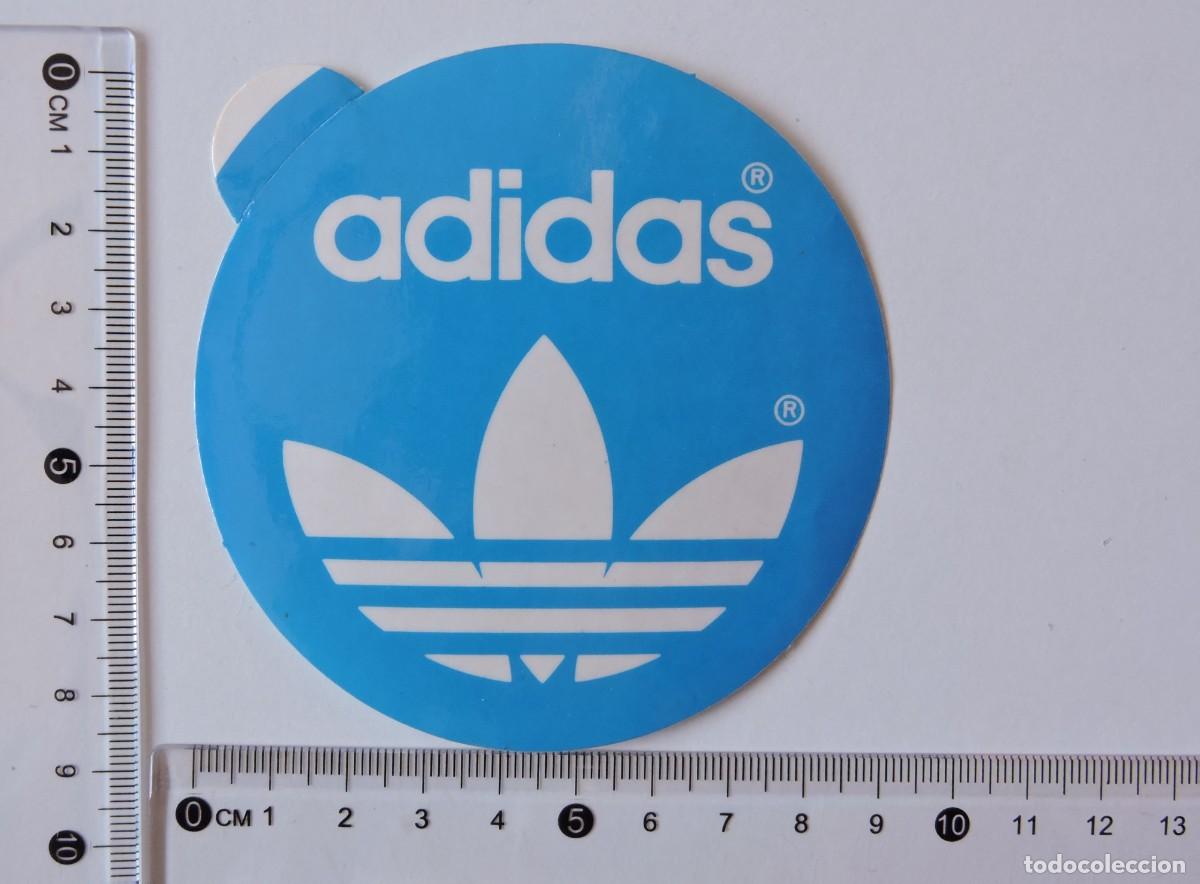 Pegatinas de colecci&oacute;n: PEGATINA ADIDAS, MARCA DE ROPA DEPORTIVA, 9 CM DIAMETRO, A&Ntilde;OS 80... L6680