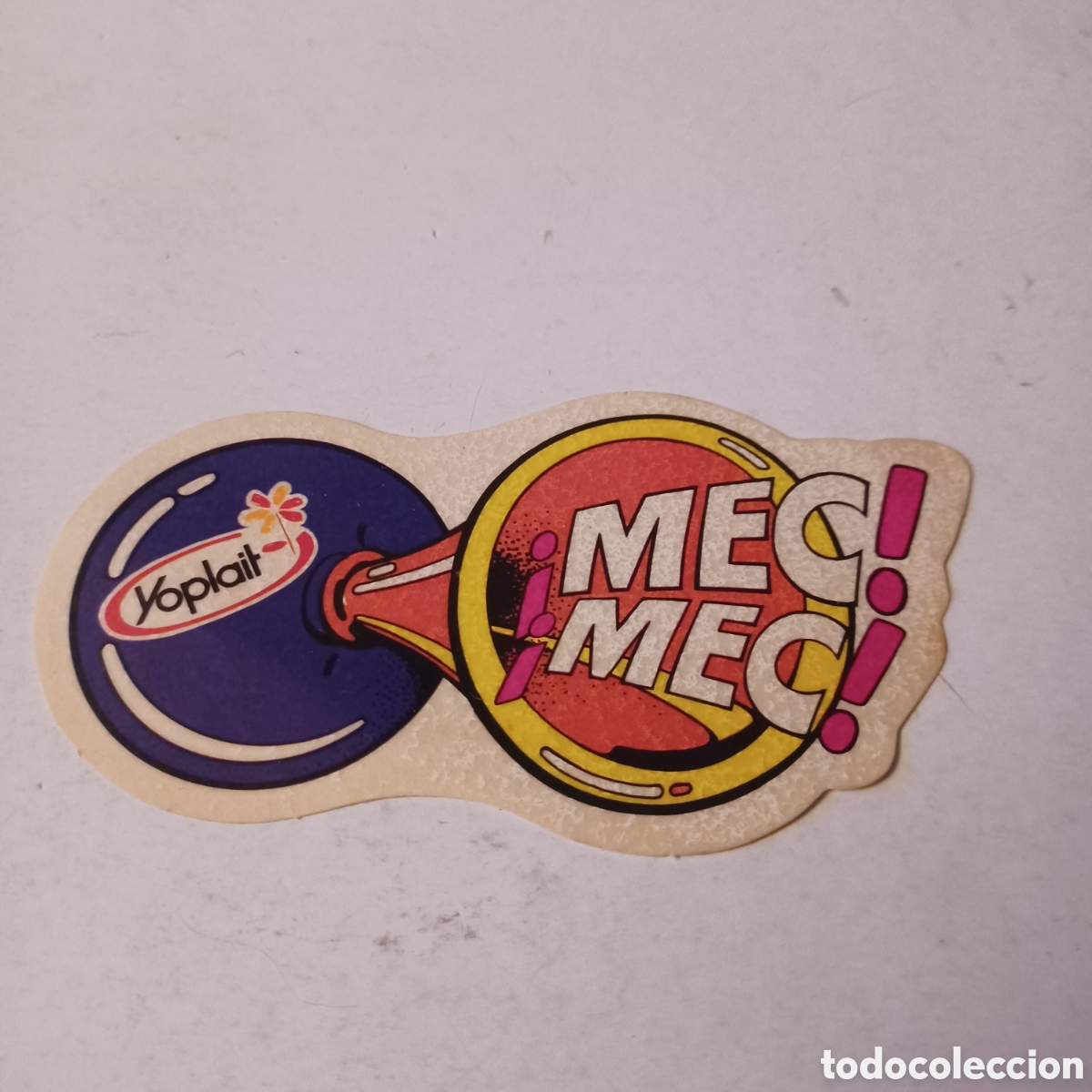 Pegatinas de colecci&oacute;n: Pegatina Yoplait a&ntilde;os 80 Biciyoplait Bocina Mec mec!
