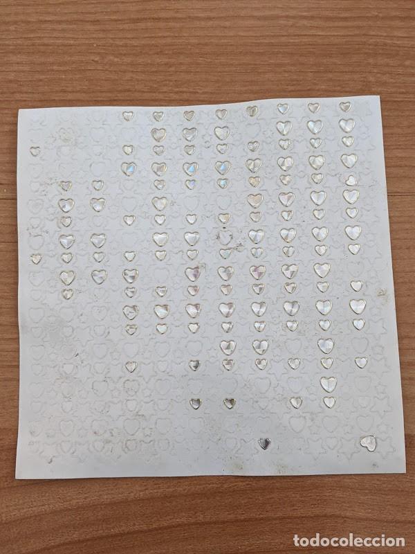 Sammlung von Aufklebern: PEGATINAS CORAZONES PLATEADOS