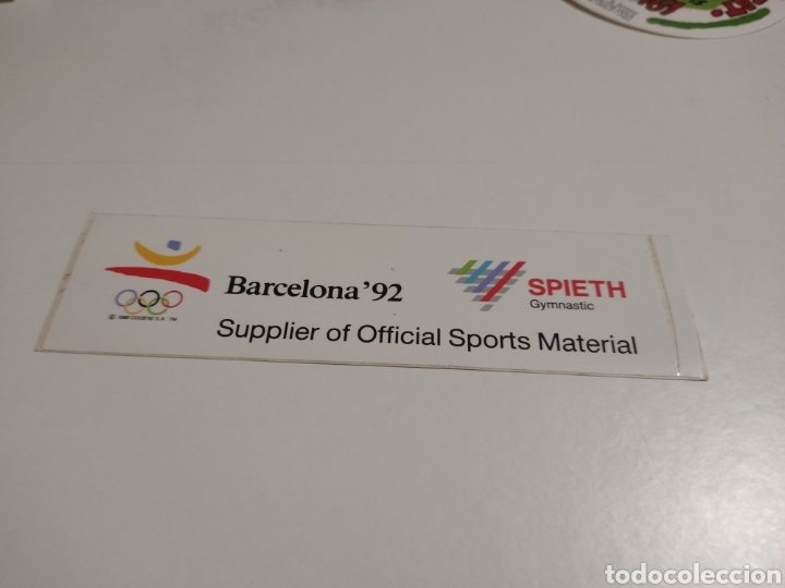 Pegatinas de colecci&oacute;n: Pegatina Barcelona 92 spieth material