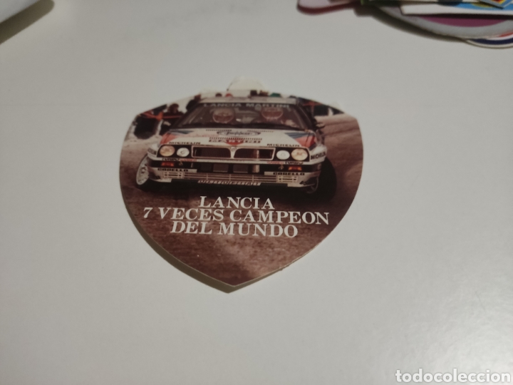 Pegatinas de colecci&oacute;n: Pegatina Lancia 7 veces campe&oacute;n del mundo