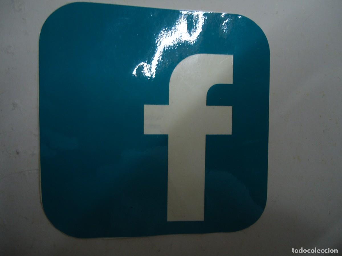 Pegatinas de colecci&oacute;n: ANTIGUA PEGATINA DE FACEBOOK COLOR VERDE MIDE 7,5 X 7,5 CM EN BUEN ESTADO