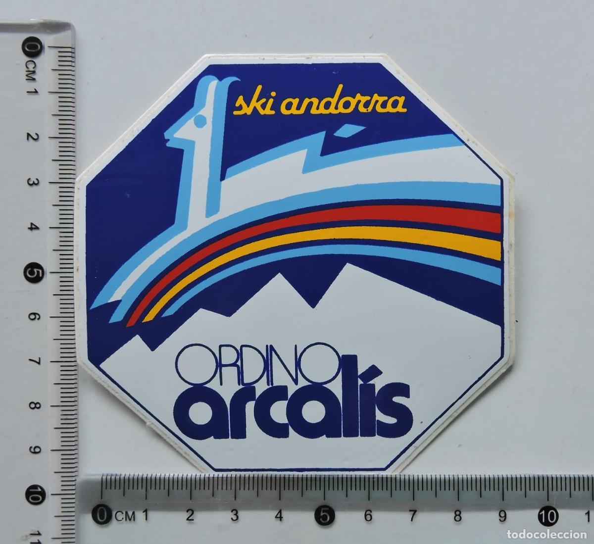 Pegatinas de colecci&oacute;n: PEGATINA ORDINO ARCALIS, SKI ANDORRA, 9 X 9 CM ... L6721