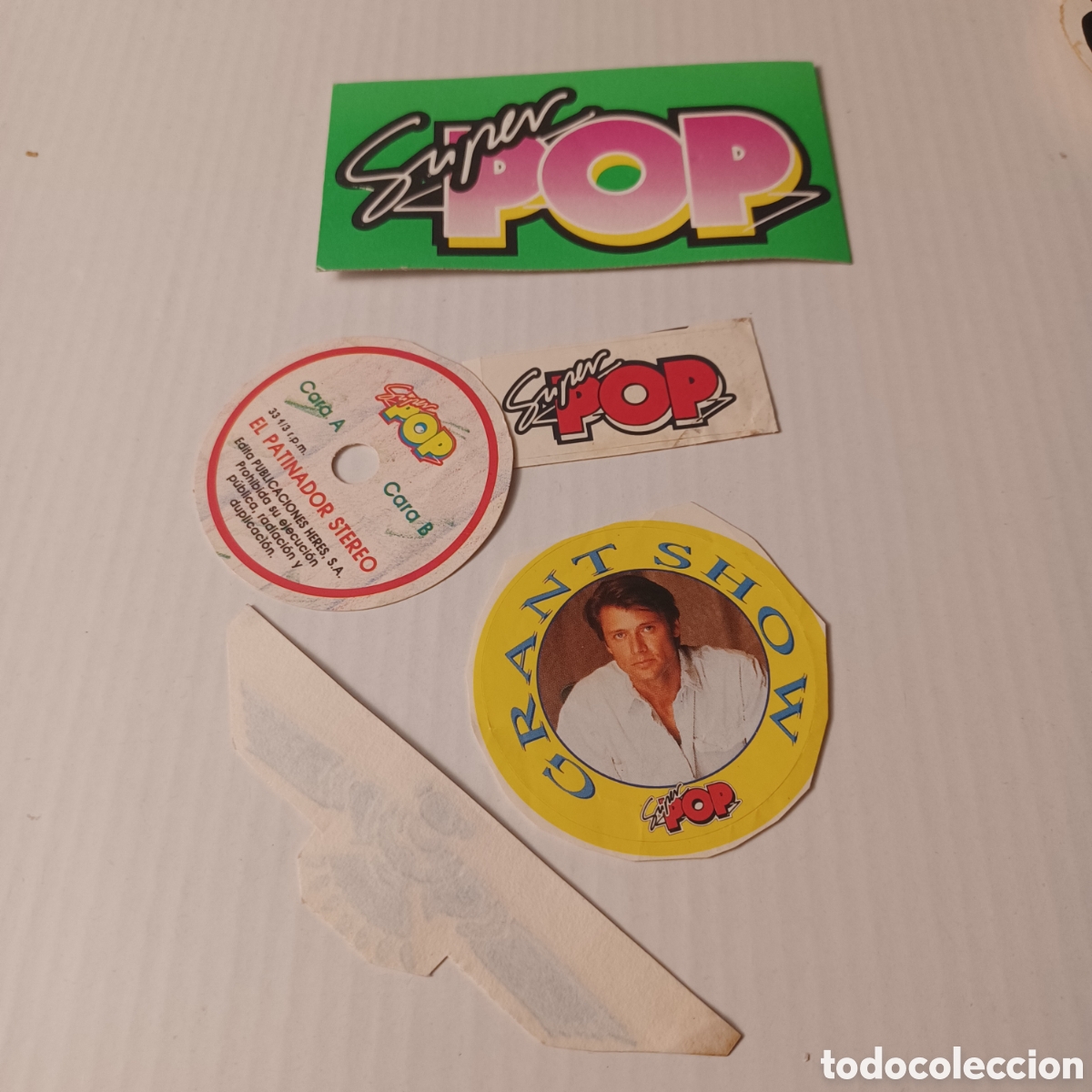 Pegatinas de colecci&oacute;n: Lote pegatinas S&uacute;per Pop a&ntilde;os 80