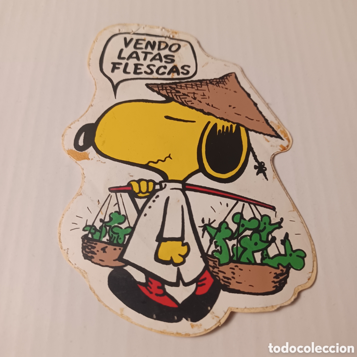 Pegatinas de colecci&oacute;n: Pegatina Adhesivo a&ntilde;os 80 Snoopy Vendo Latas flescas
