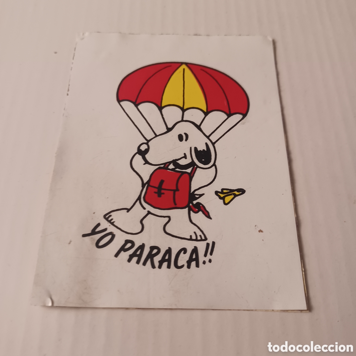Pegatinas de colecci&oacute;n: Pegatina Adhesivo a&ntilde;os 80 Snoopy Yo soy paraca