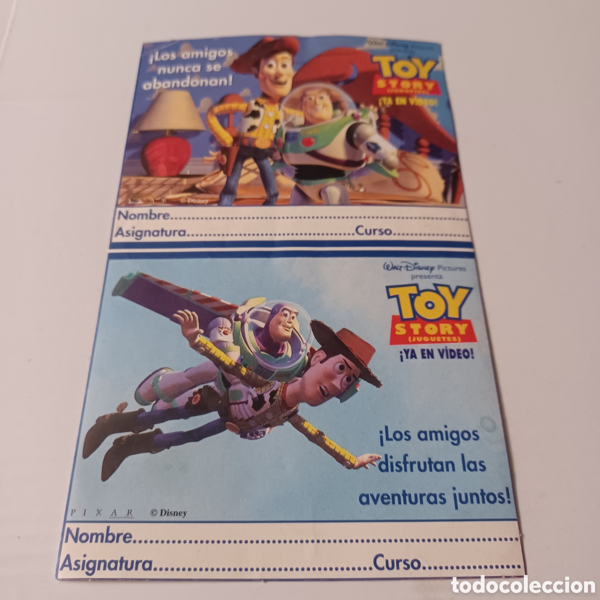 Pegatinas de colecci&oacute;n: Cromo Pegatina etiqueta marca libros Toy Story 1 de 18x10,5 cm
