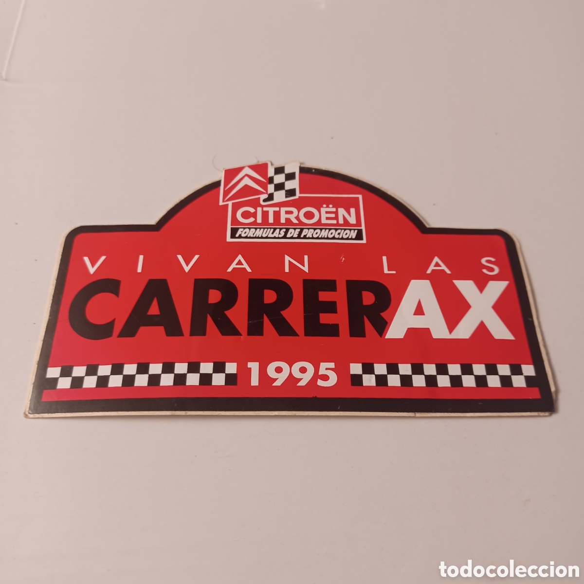 Pegatinas de colecci&oacute;n: Pegatina Adhesivo a&ntilde;o 1995 Citro&euml;n Vivan las carrerax F&oacute;rmulas de promoci&oacute;n