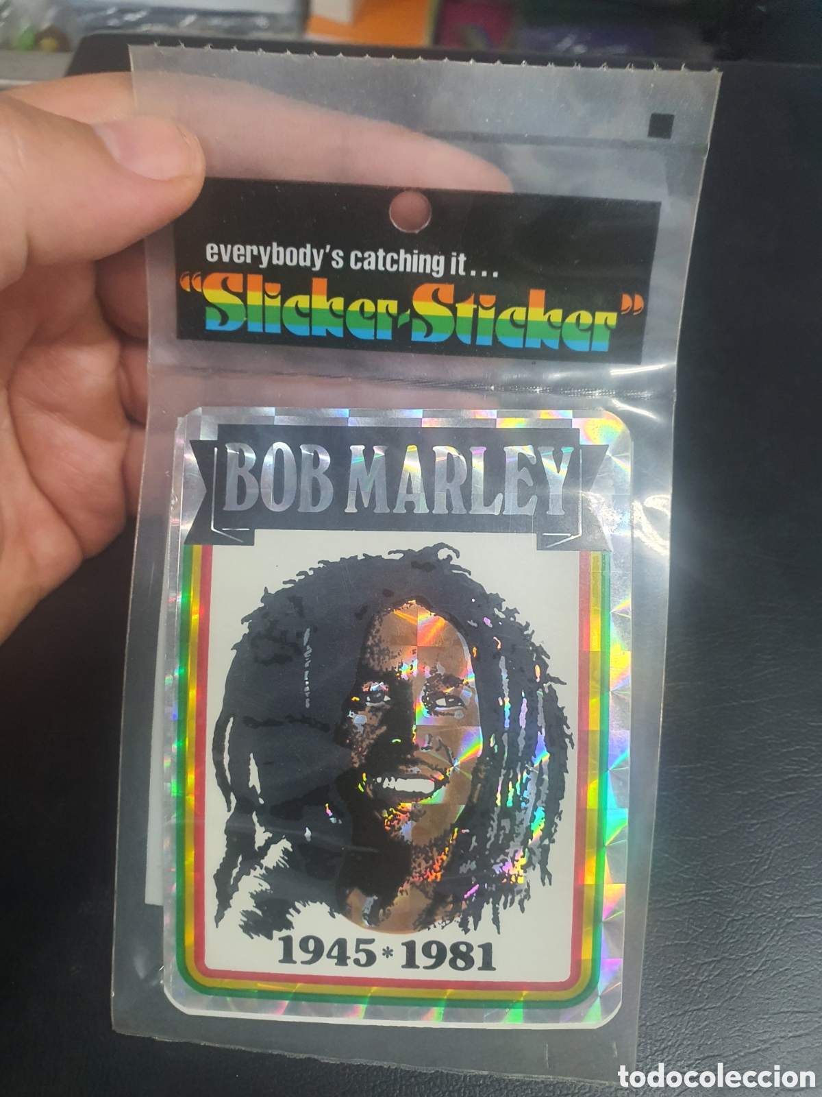 Pegatinas de colecci&oacute;n: Pegatina calcomania bob marley fabricada USA