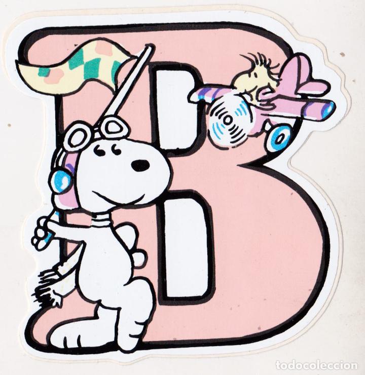 Pegatinas de colecci&oacute;n: PEGATINA SNOOPY LETRA B - (8,5x8)