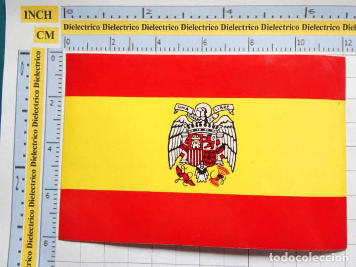 Collection stickers: PEGATINA POL&Iacute;TICO MILITAR. BANDERA FRANQUISTA ESPA&Ntilde;A UNA GRANDE Y LIBRE. 194