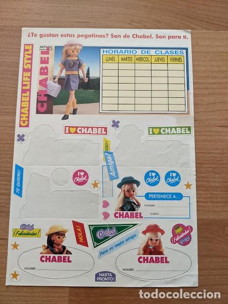 Pegatinas de colecci&oacute;n: L&Aacute;MINA PEGATINAS MU&Ntilde;ECA CHABEL (INCOMPLETA) - Foto 1
