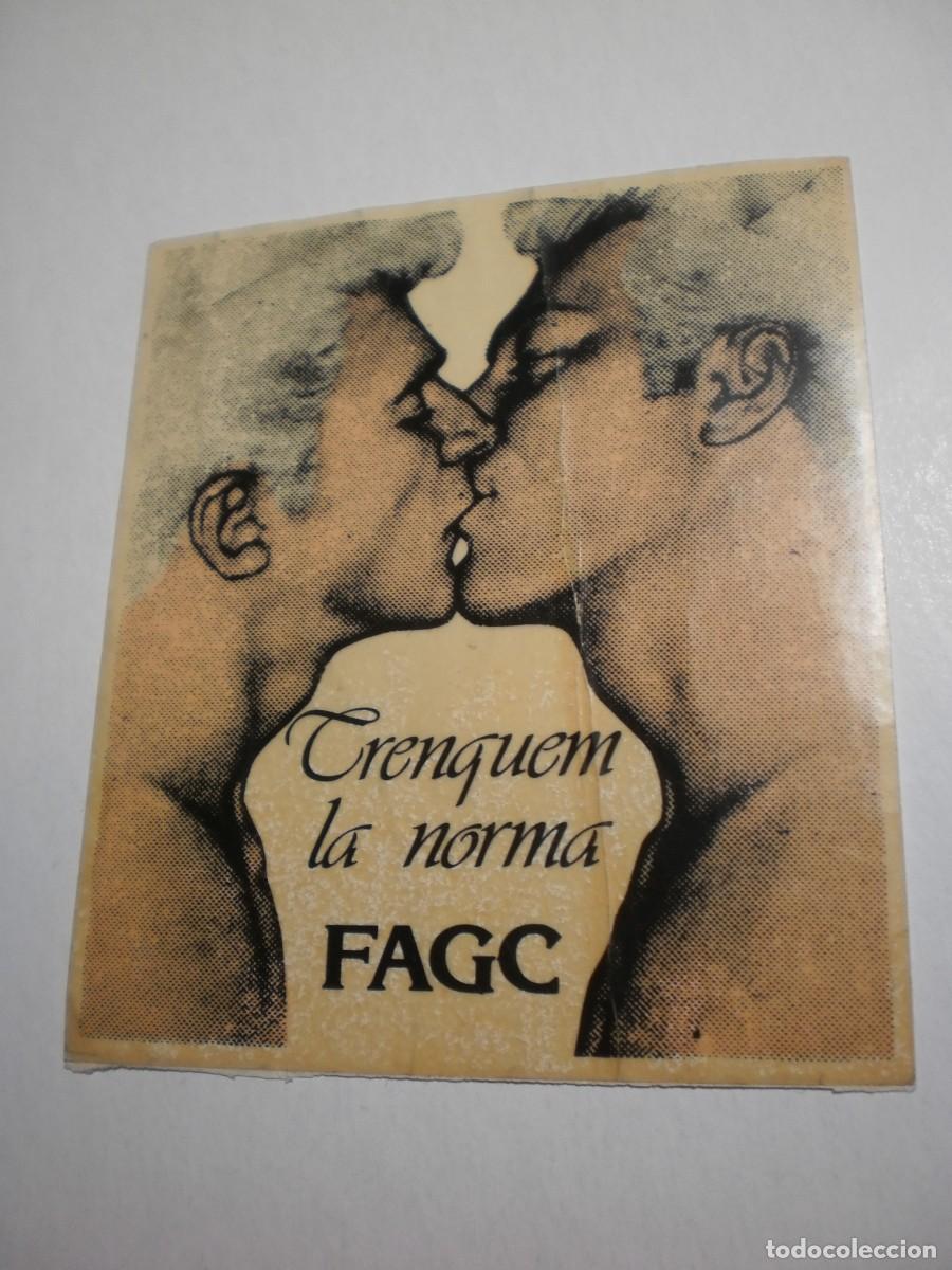 Adesivi di collezione: pegatina front d'alliberament gai de catalunya fagc hacia 1978