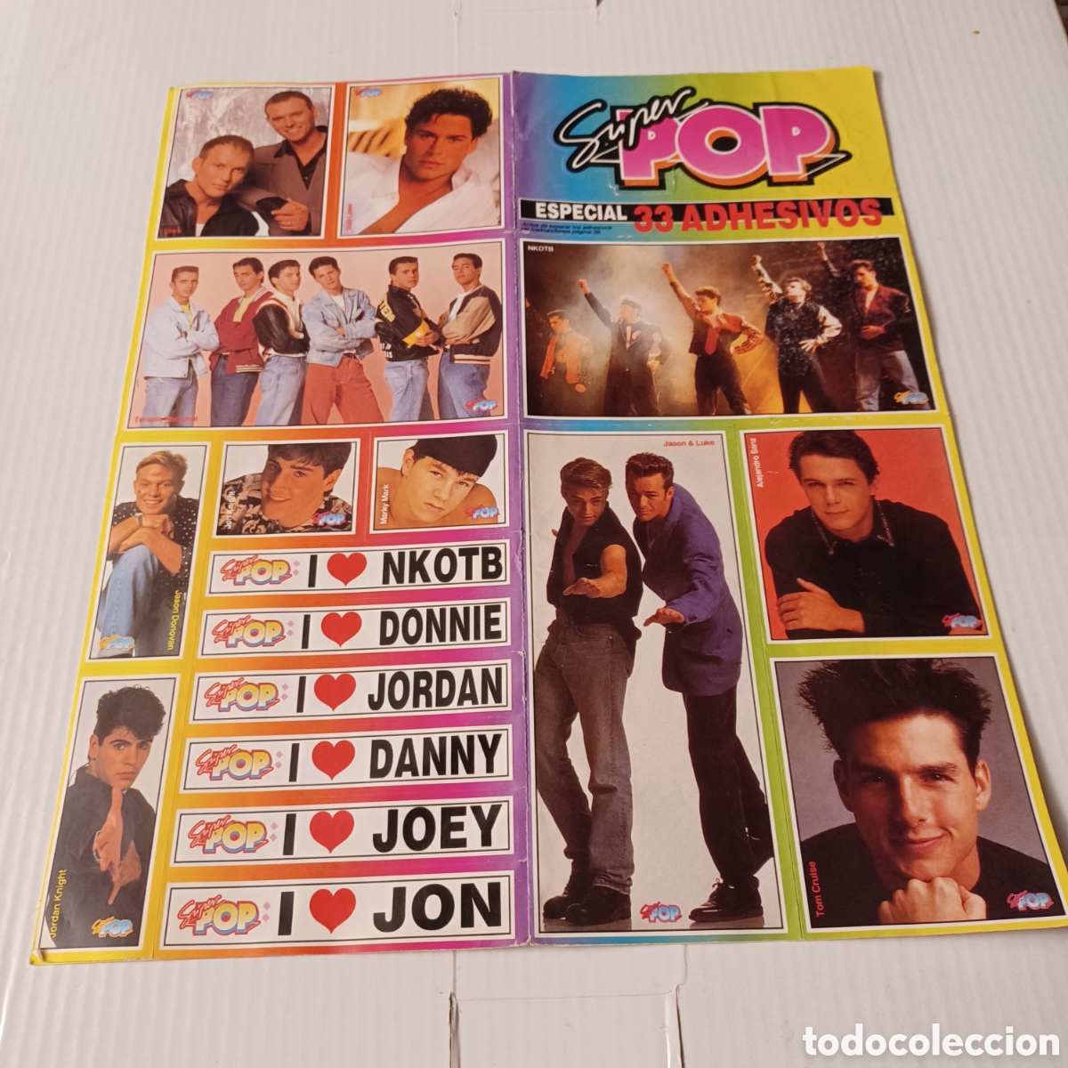 Pegatinas de colecci&oacute;n: Pegatinas revista S&uacute;per Pop dos pliegos especial 33 adhesivos 29x25 cm