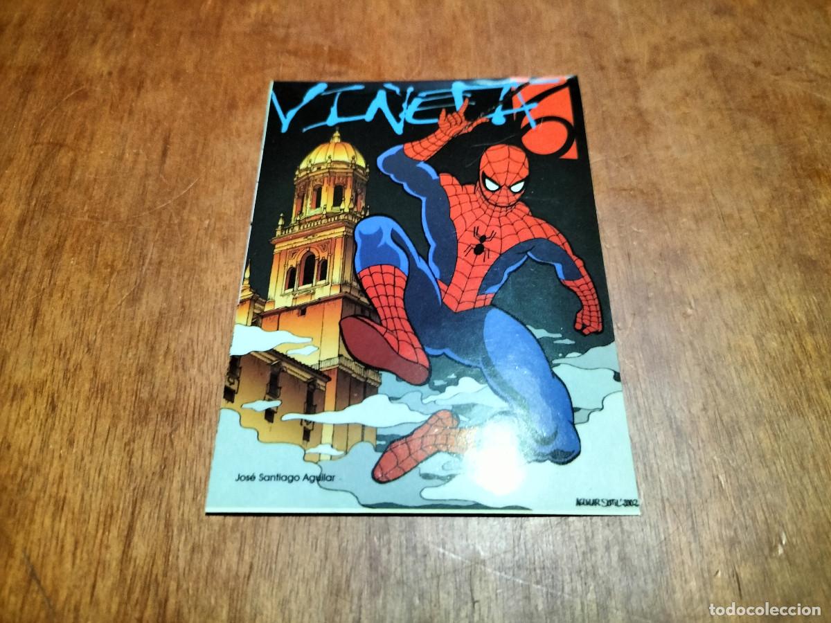 Pegatinas de colecci&oacute;n: SPIDERMAN EN JA&Eacute;N. VI&Ntilde;ETA. PEGATINA. SIN USO. EXCELENTE ESTADO. DIFICIL. C-3