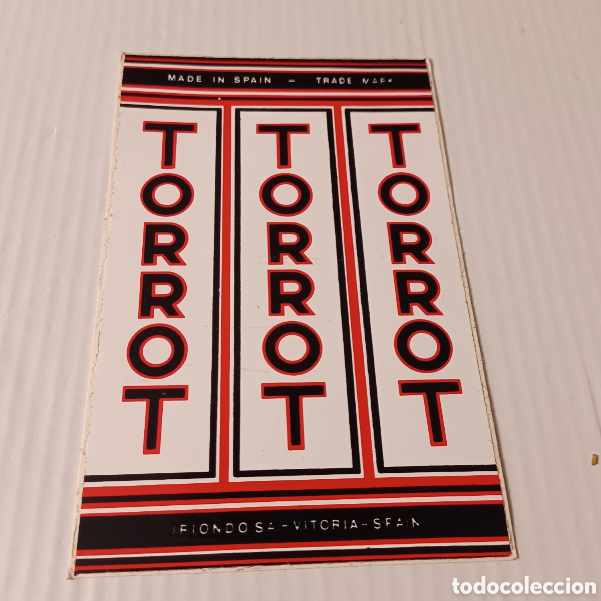 Pegatinas de colecci&oacute;n: Pegatina Adhesivo a&ntilde;os 80 Bicicletas Torrot tubular 13,5x9 cm Iriondo Vitoria