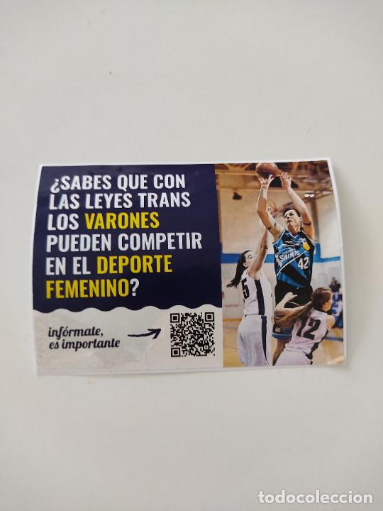 Pegatinas de colecci&oacute;n: PEGATINA PUBLICIDAD POL&Iacute;TICA ACCION DIVULGATIVA AJENA ALIANZA CBM CONTRA LEY TRANS MIDE 10,5 X 7,5CM
