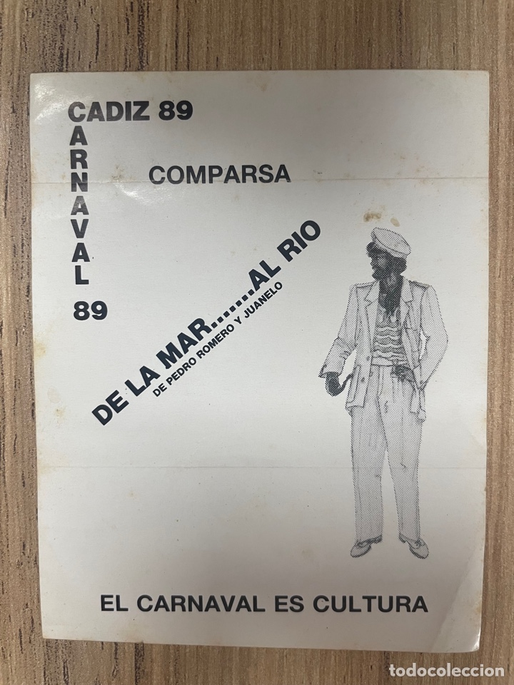 Pegatinas de colecci&oacute;n: Carnaval, C&aacute;diz, 1989 pegatina Comparsa de PEDRO ROMERO DE LA MAR AL R&Iacute;O