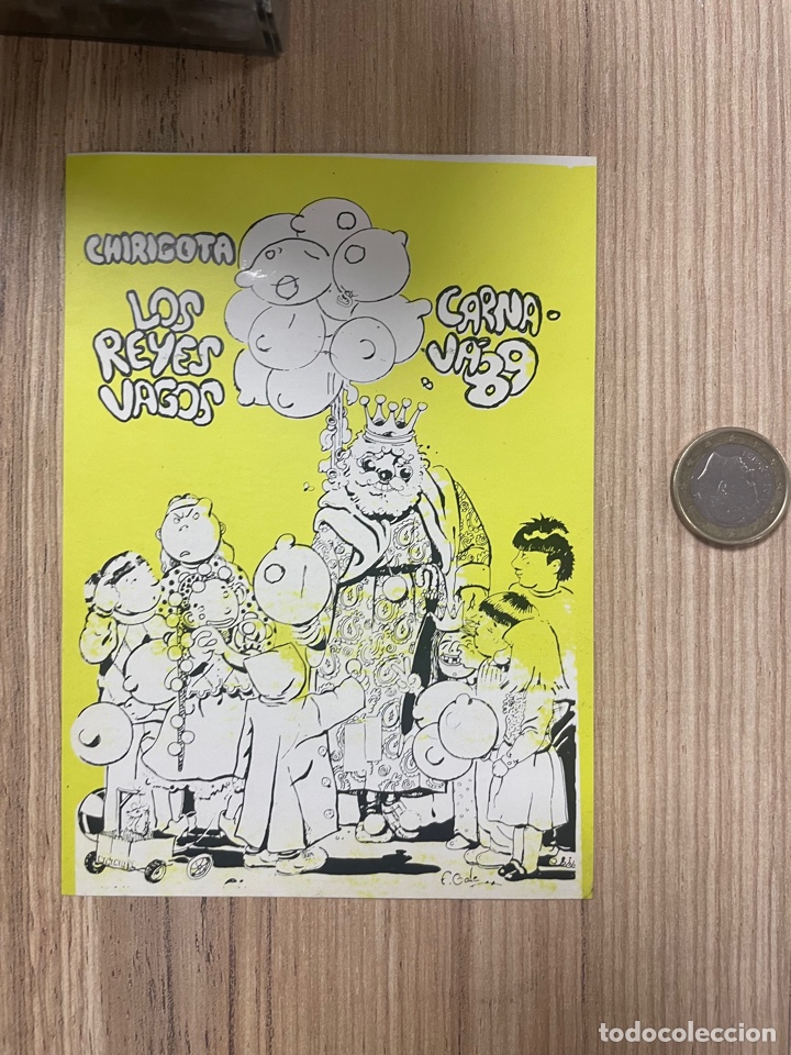 Pegatinas de colecci&oacute;n: Carnaval, C&aacute;diz, 1989 pegatina de la chirigota LOS REYES VAGOS