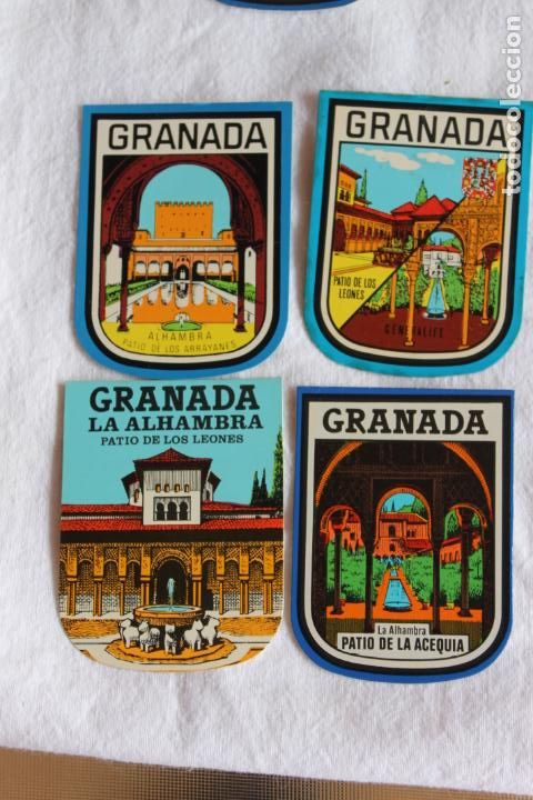 Pegatinas de colecci&oacute;n: LOTE PEGATINAS GRANADA LA ALHAMBRA A&Ntilde;OS 70