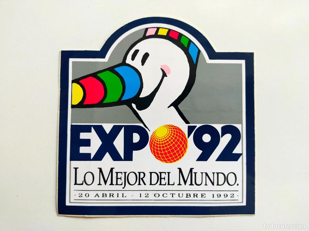 Pegatinas de colecci&oacute;n: PEGATINA EXPO&acute;92: LO MEJOR DEL MUNDO, CURRO - SIN PEGAR