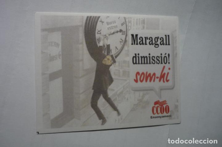 Pegatinas de colecci&oacute;n: pegatina sindical ccoo maragall dimision - Foto 1