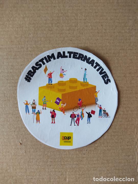 Autocolantes de cole&ccedil;&atilde;o: PEGATINA ADHESIVO PUBLICIDAD POL&Iacute;TICA CATAL&Aacute;N CUP TARRAGONA BASTIM ALTERNATIVES MIDE 9,6 CM DI&Aacute;METRO