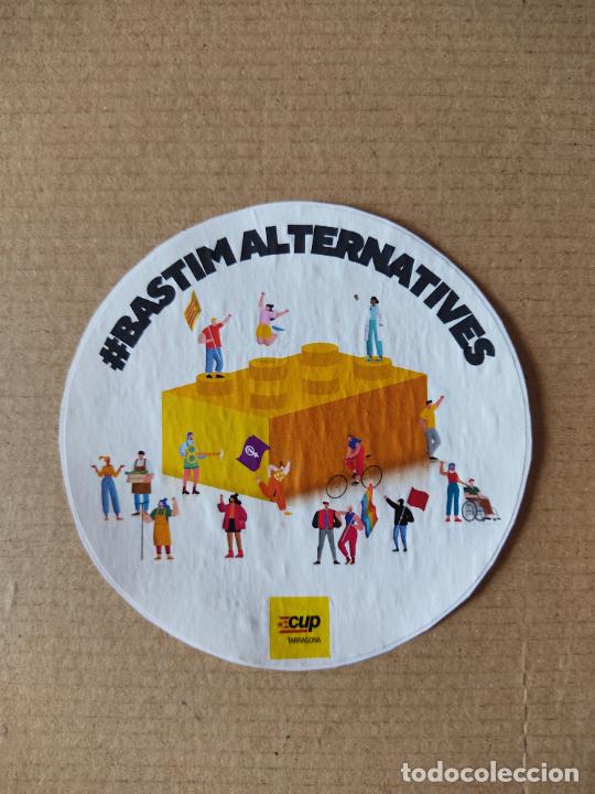 Autocolantes de cole&ccedil;&atilde;o: PEGATINA ADHESIVO PUBLICIDAD POL&Iacute;TICA CATAL&Aacute;N CUP TARRAGONA BASTIM ALTERNATIVES MIDE 9,6 CM DI&Aacute;METRO