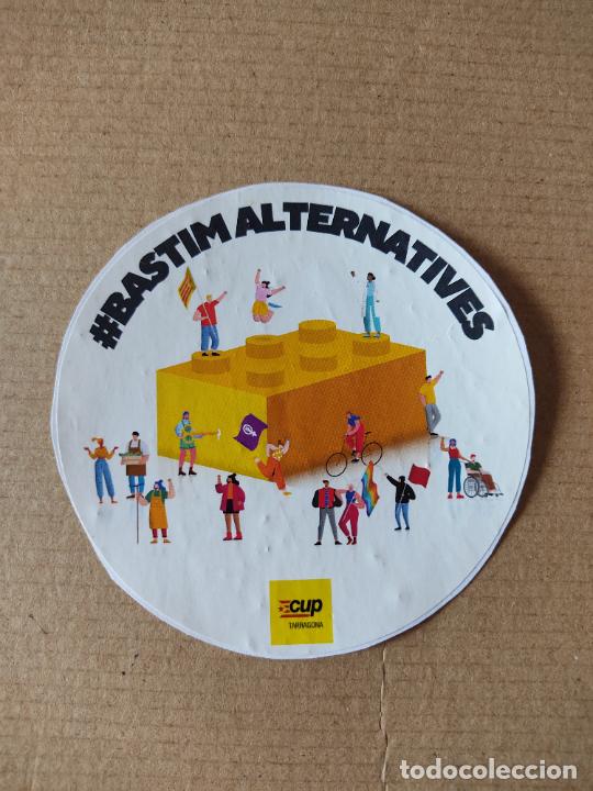 Autocolantes de cole&ccedil;&atilde;o: PEGATINA ADHESIVO PUBLICIDAD POL&Iacute;TICA CATAL&Aacute;N CUP TARRAGONA BASTIM ALTERNATIVES MIDE 9,6 CM DI&Aacute;METRO