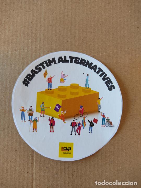 Autocolantes de cole&ccedil;&atilde;o: PEGATINA ADHESIVO PUBLICIDAD POL&Iacute;TICA CATAL&Aacute;N CUP TARRAGONA BASTIM ALTERNATIVES MIDE 9,6 CM DI&Aacute;METRO