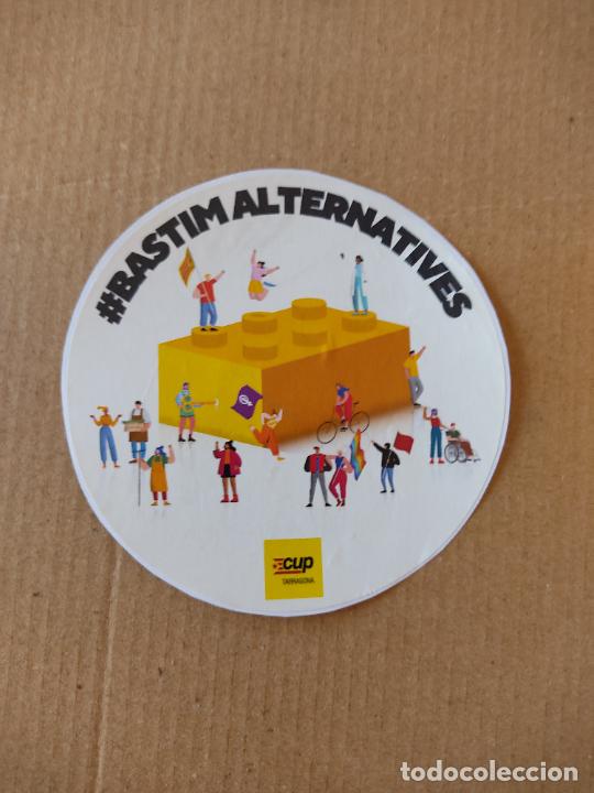 Autocolantes de cole&ccedil;&atilde;o: PEGATINA ADHESIVO PUBLICIDAD POL&Iacute;TICA CATAL&Aacute;N CUP TARRAGONA BASTIM ALTERNATIVES MIDE 9,6 CM DI&Aacute;METRO