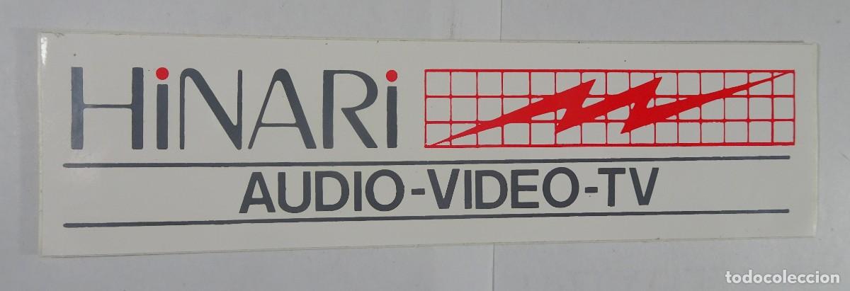 Pegatinas de colecci&oacute;n: ADHESIVO, PEGATINA, PUBLICIDAD, HINARI , AUDIO VIDEO TV, VER FOTOS