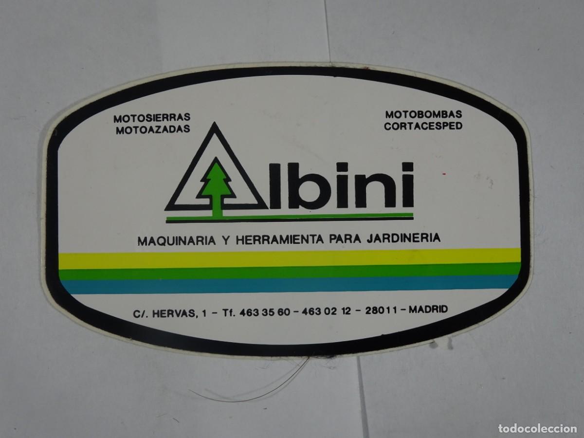 Pegatinas de colecci&oacute;n: ADHESIVO, PEGATINA, PUBLICIDAD, MOTOSIERRAS ALBINI, MADRID, VER FOTOS