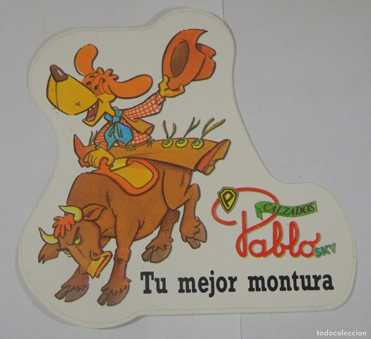 Pegatinas de colecci&oacute;n: PEGATINA ADHESIVO, PUBLICIDAD, CALZADOS PABLO, TU MEJOR MONTURA, VER FOTOS