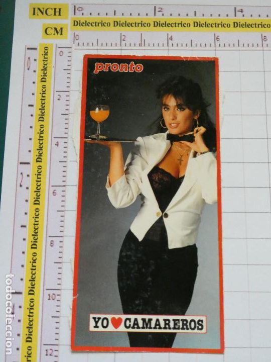 Autocolantes de cole&ccedil;&atilde;o: PEGATINA CROMO CROMITO REVISTA PRONTO. SABRINA SALERNO YO AMO CAMAREROS 247