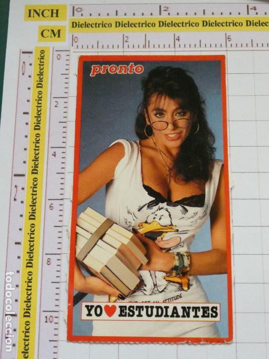 Pegatinas de colecci&oacute;n: PEGATINA CROMO CROMITO REVISTA PRONTO. SABRINA SALERNO YO AMO ESTUDIANTES 249