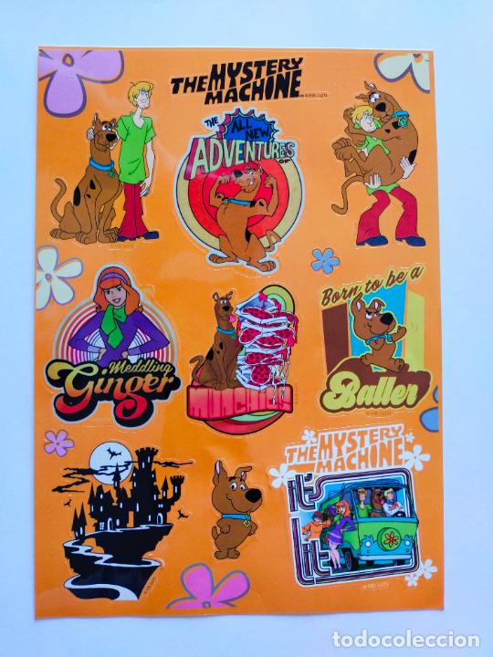 Pegatinas de colecci&oacute;n: HOJA DE PEGATINAS - SCOOBY DOO, SCRAPPY DOO Y THE MISTERY MACHINE