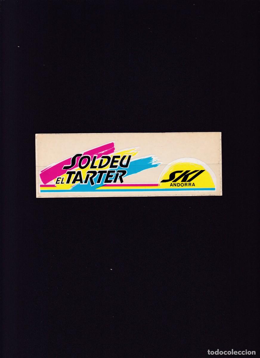 Pegatinas de colecci&oacute;n: SKI ANDORRA - ADHESIVO / PEGATINA - SOLDEU EL TARTER - 6,2 x 15,5 Cm.