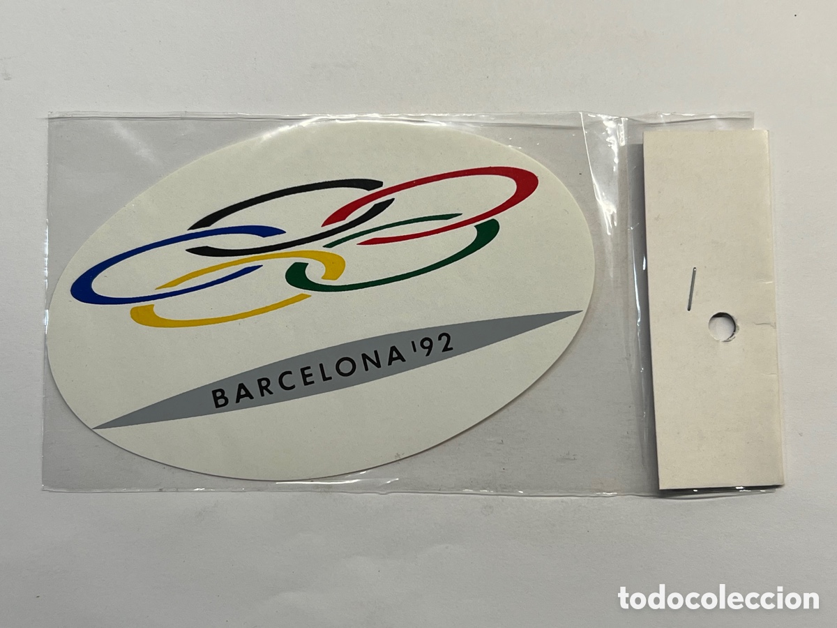 Pegatinas de colecci&oacute;n: BARCELONA 92 LOGO OLIMPIADAS. PEGATINA ADHESIVO SIN USAR NUEVO