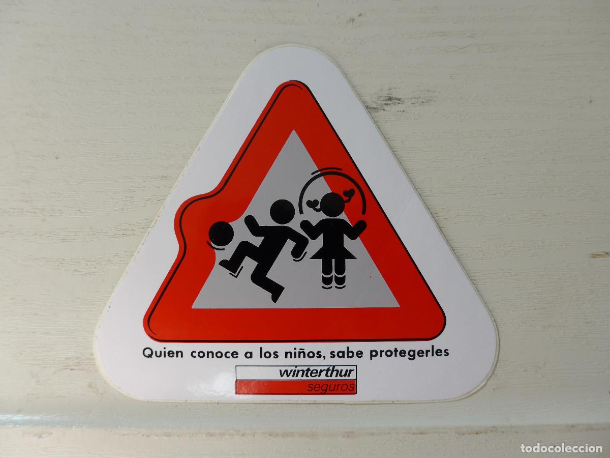 Adesivi di collezione: PEGATINA QUIEN CONOCE A LOS NI&Ntilde;OS SABE PROTEGERLES WINTERTHUR SEGUROS