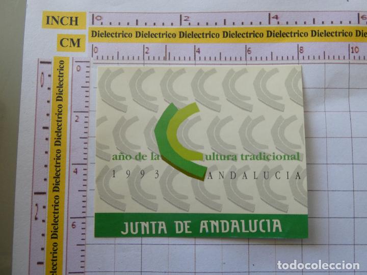 Autocollants de collection: PEGATINA POL&Iacute;TICO SINDICAL REIVINDICATIVA. A&Ntilde;O DE LA CULTURA TRADICIONAL 1993 ANDALUCIA 301