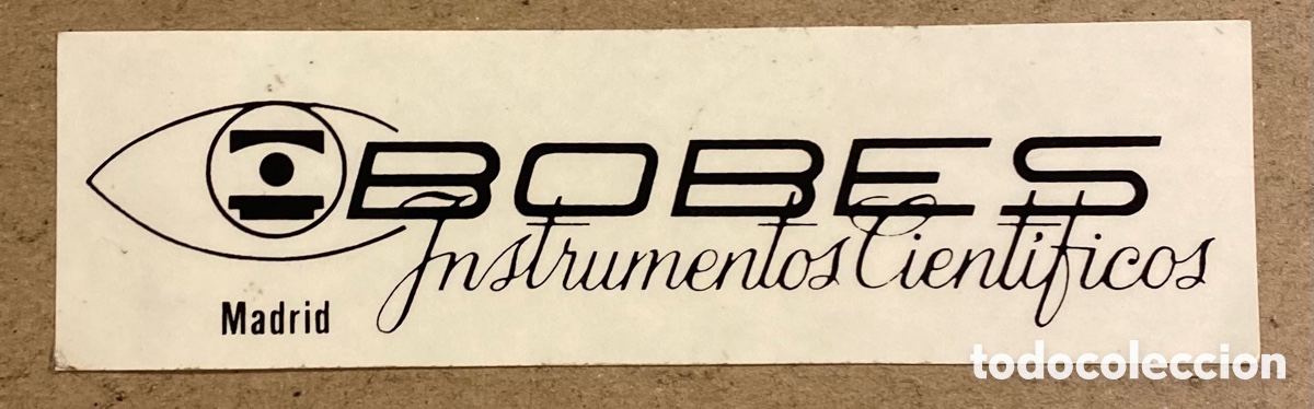 Collection stickers: INSTRUM&Eacute;NTALES CIENT&Iacute;FICOS BOBES (MADRID). ANTIGUA PEGATINA PUBLICITARIA SIN USAR.