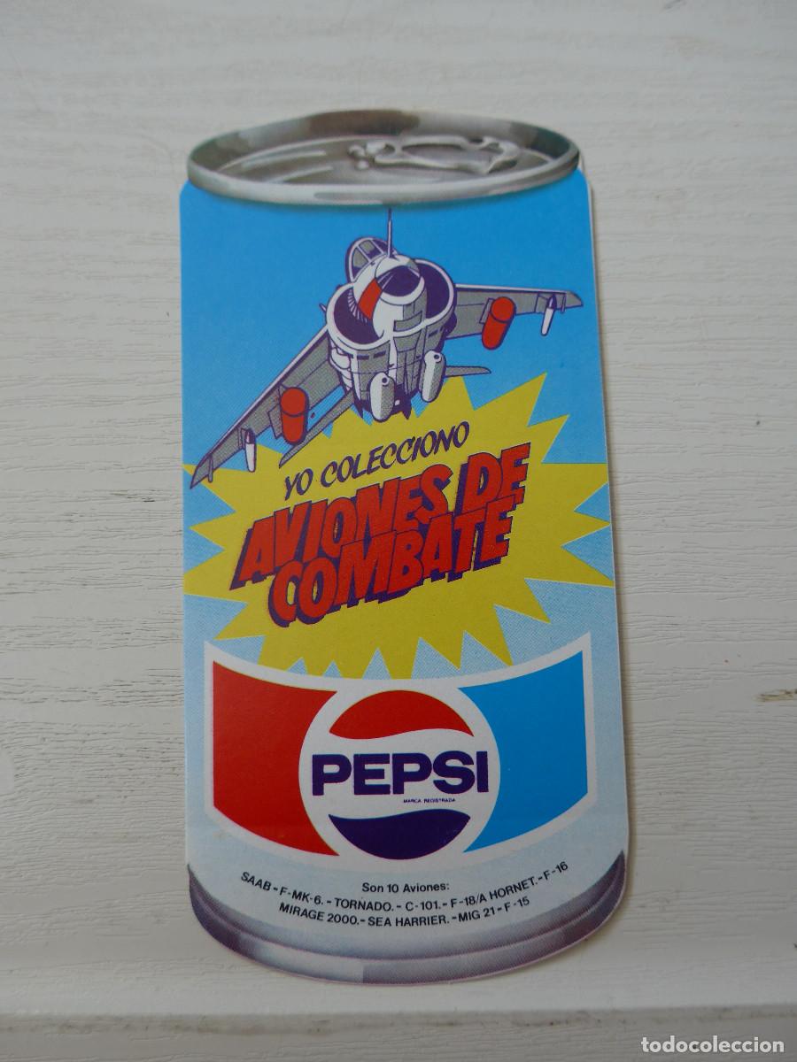 Autocolantes de cole&ccedil;&atilde;o: PEGATINA PEPSI YO COLECCIONO AVIONES DE COMBATE