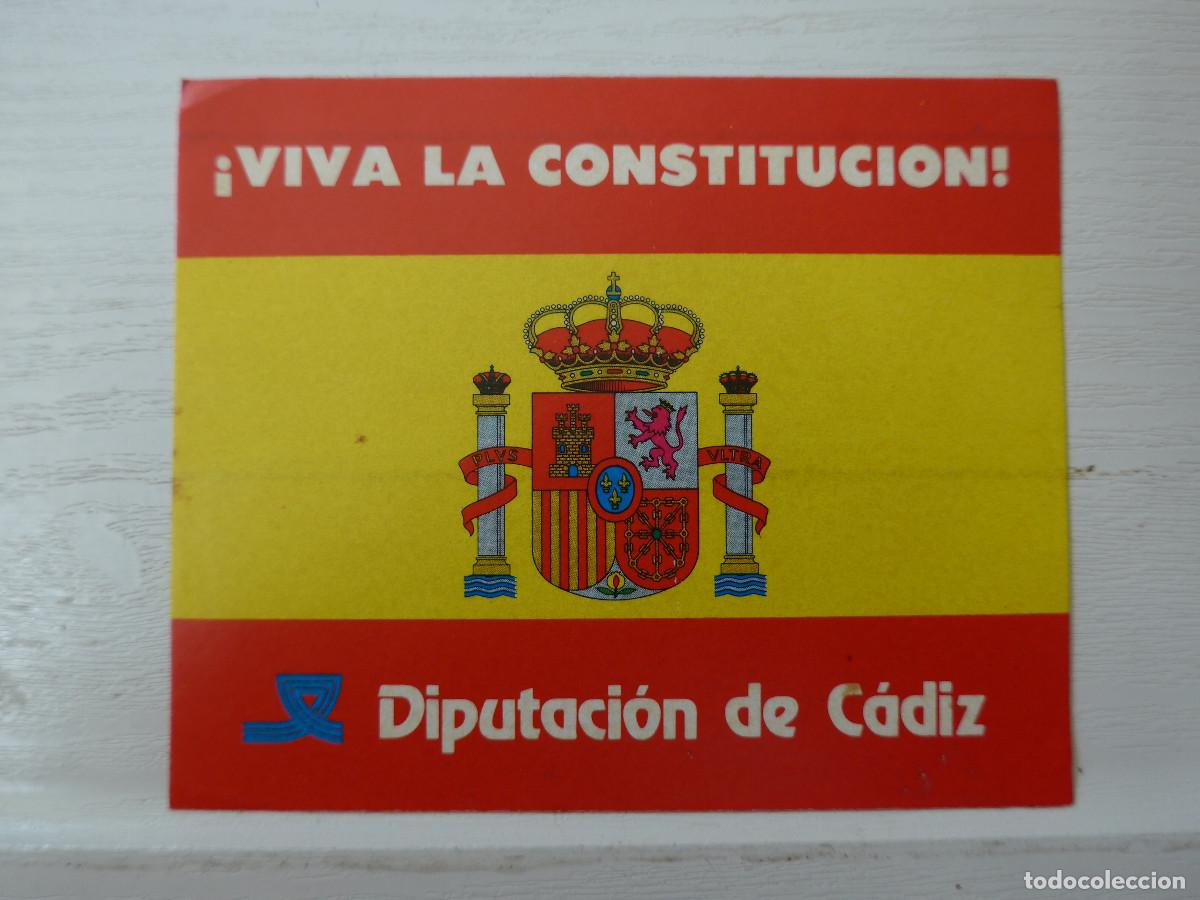 Pegatinas de colecci&oacute;n: PEGATINA VIVA LA CONSTITUCION DIPUTACION DE CADIZ