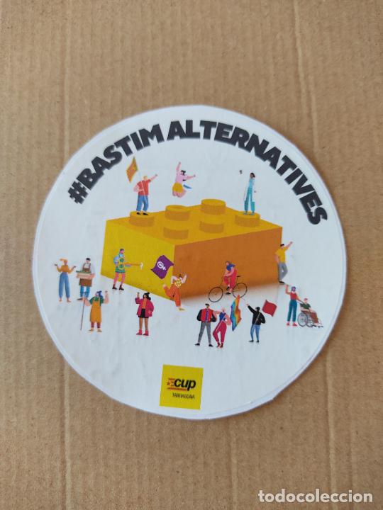 Autocolantes de cole&ccedil;&atilde;o: PEGATINA ADHESIVO PUBLICIDAD POL&Iacute;TICA CATAL&Aacute;N CUP TARRAGONA BASTIM ALTERNATIVES MIDE 9,6 CM DI&Aacute;METRO