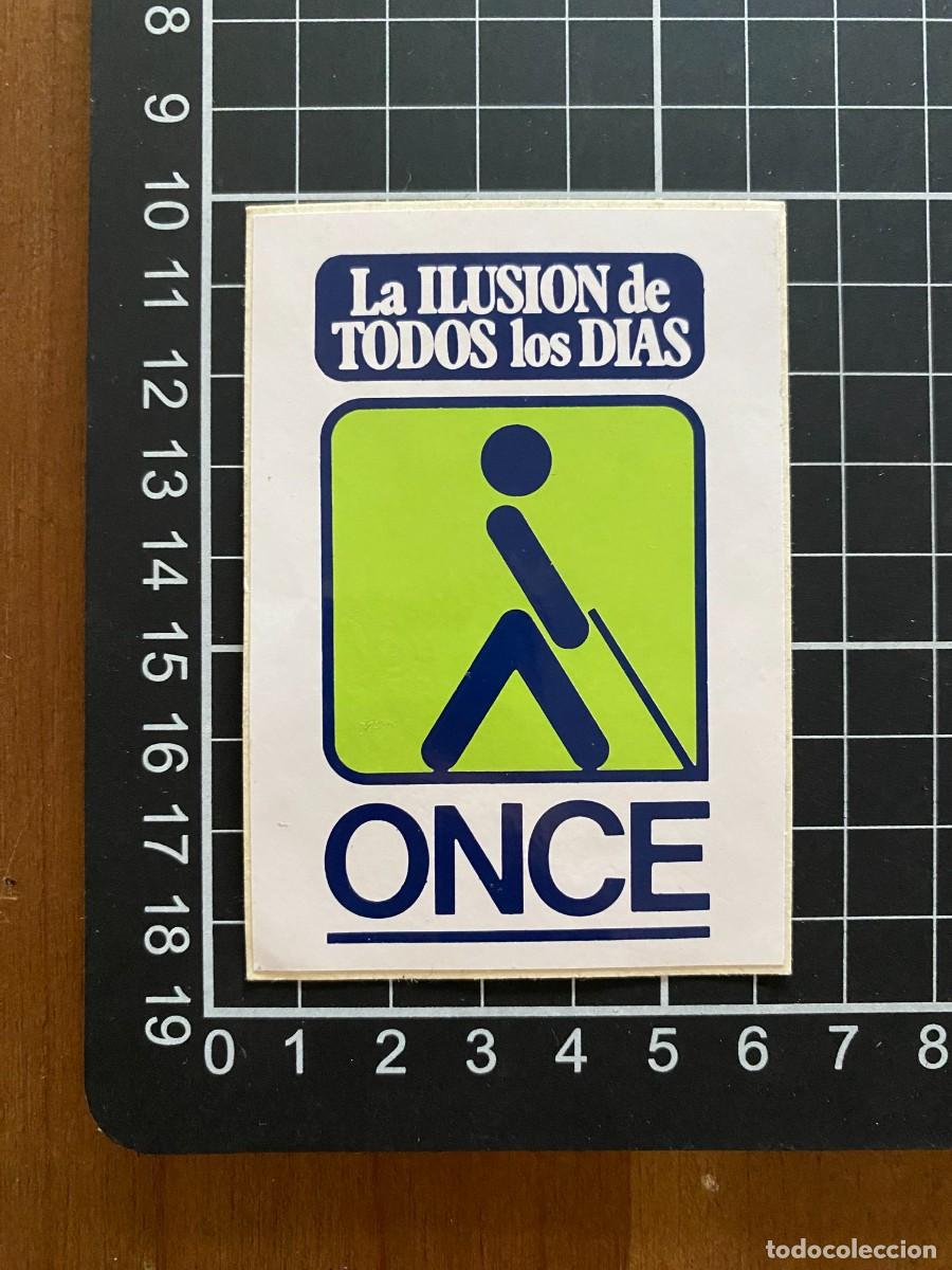 Autocolantes de cole&ccedil;&atilde;o: ANTIGUA PEGATINA ONCE LA ILUSION DE TODOS LOS DIAS ORGANIZACION NACIONAL CIEGOS ESPA&Ntilde;OLES JUVENALIA