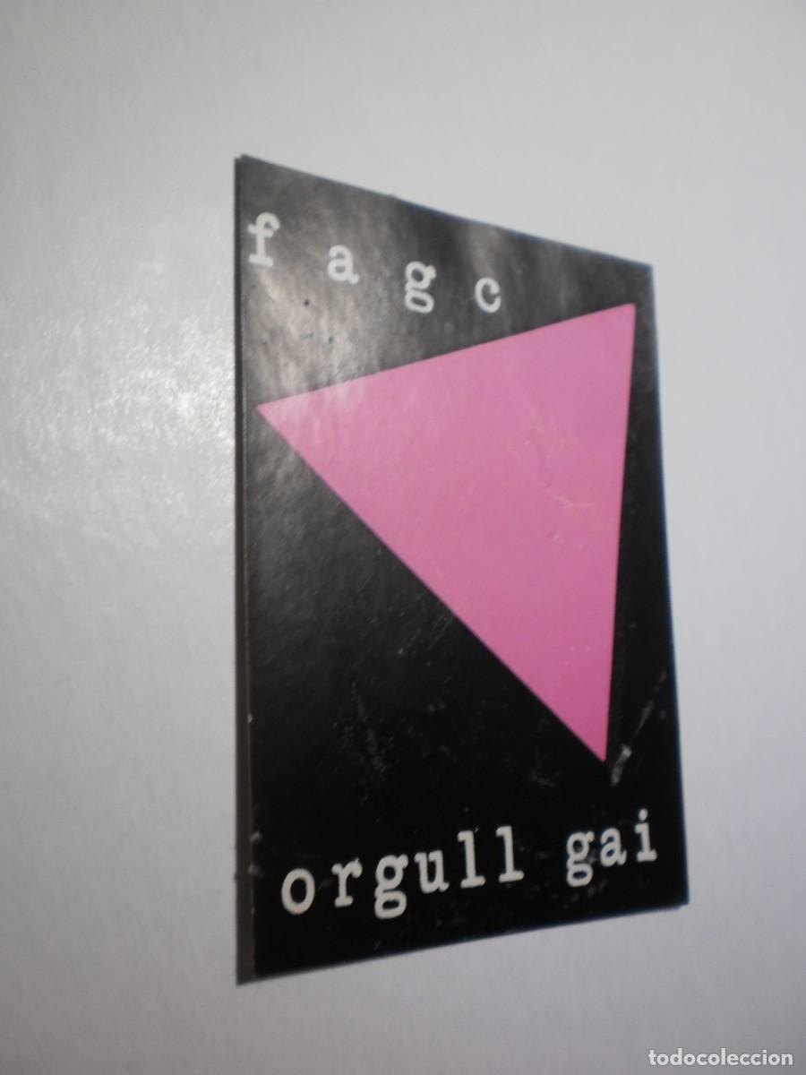 Adesivi di collezione: pegatina front d'alliberament gai de catalunya fagc cap al 1978