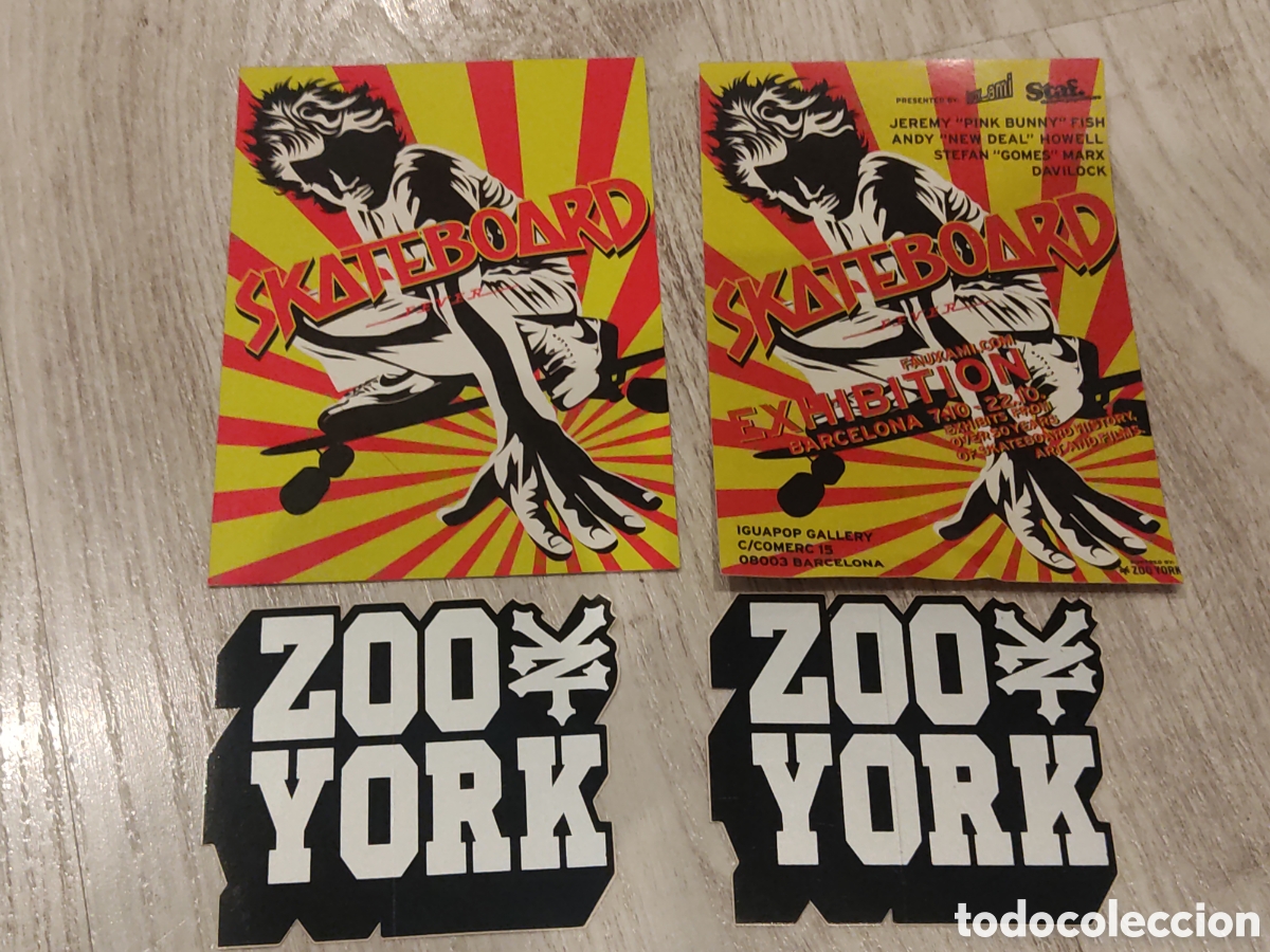 Pegatinas de colecci&oacute;n: Skateboard Barcelona hip hop Zoo York Postal Flyer Pegatinas
