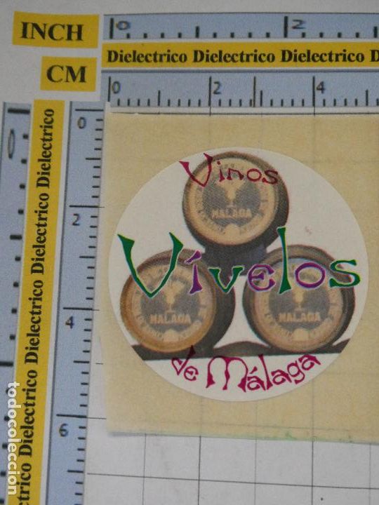 Collection stickers: PEGATINA DE BEBIDAS. VINOS DE M&Aacute;LAGA EN LA FERIA DE AGOSTO 2004