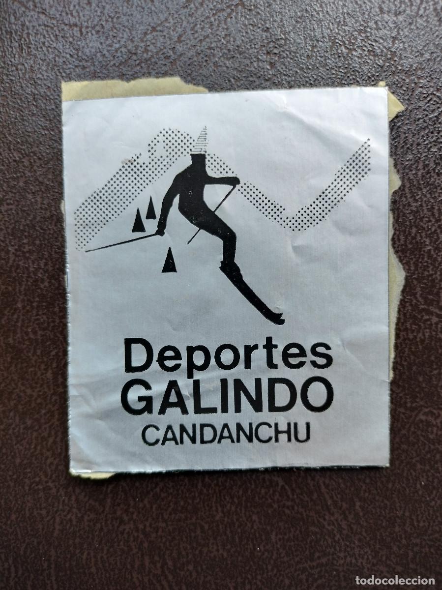 Pegatinas de colecci&oacute;n: Pegatina Deportes Galindo nieve esqu&iacute; Candanchu Huesca Arag&oacute;n